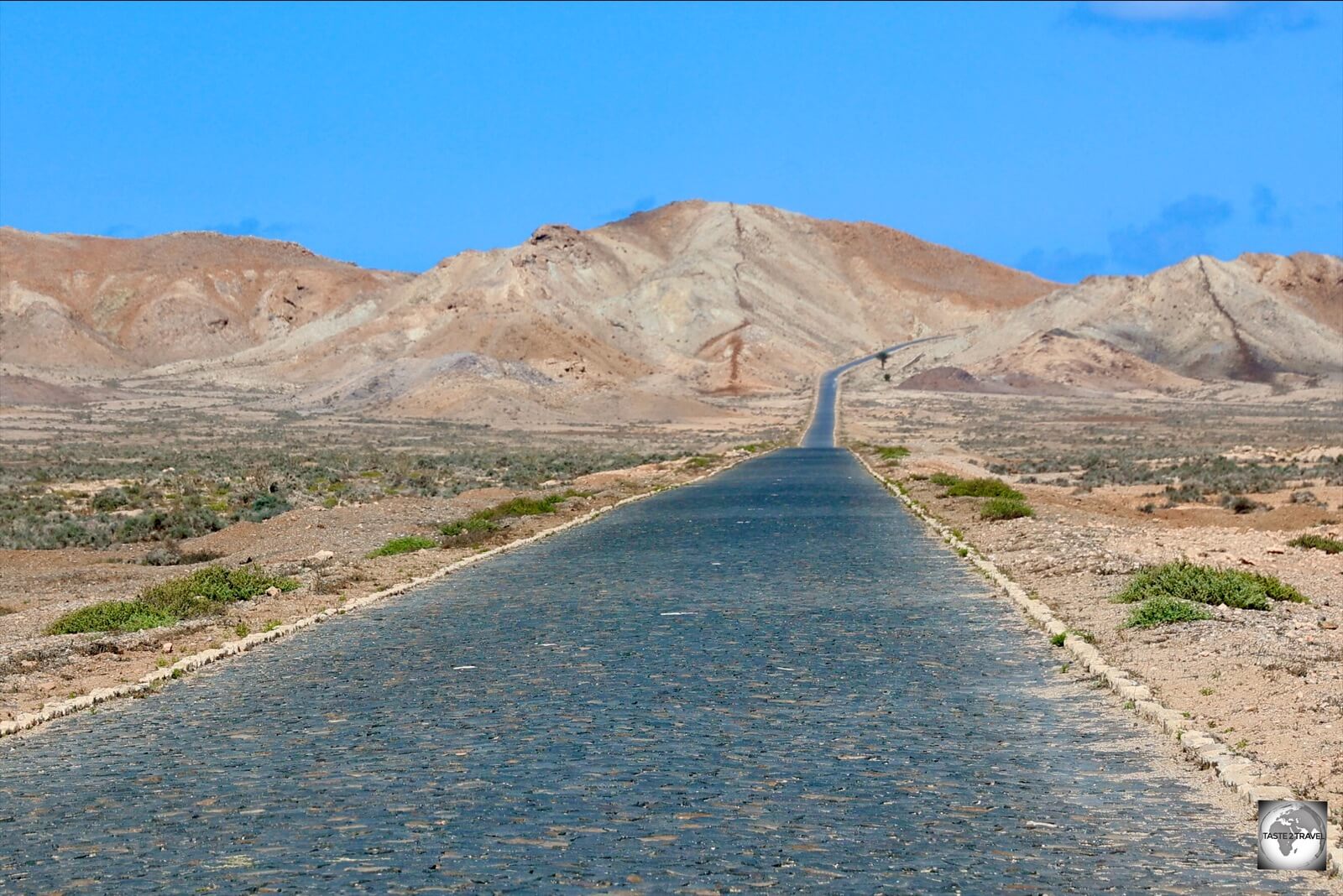 This cobble-stone highway, through the interior of Boa Vista, is considered the "Route 66" of Cape Verde.