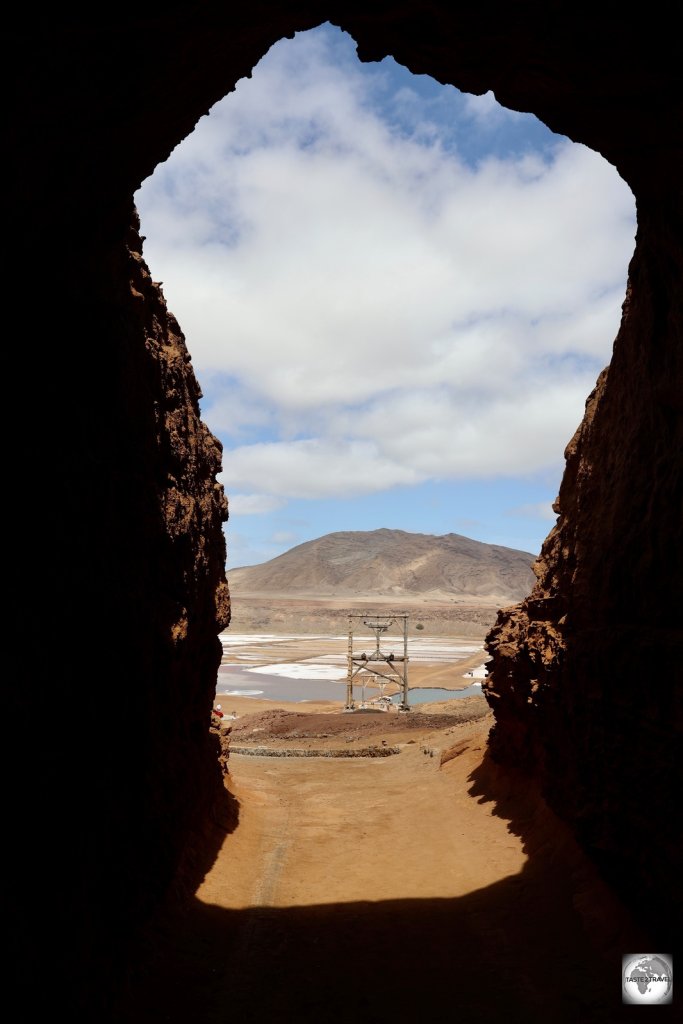 Access to the Salinas de Pedra de Lume is through a tunnel which was built in 1804.