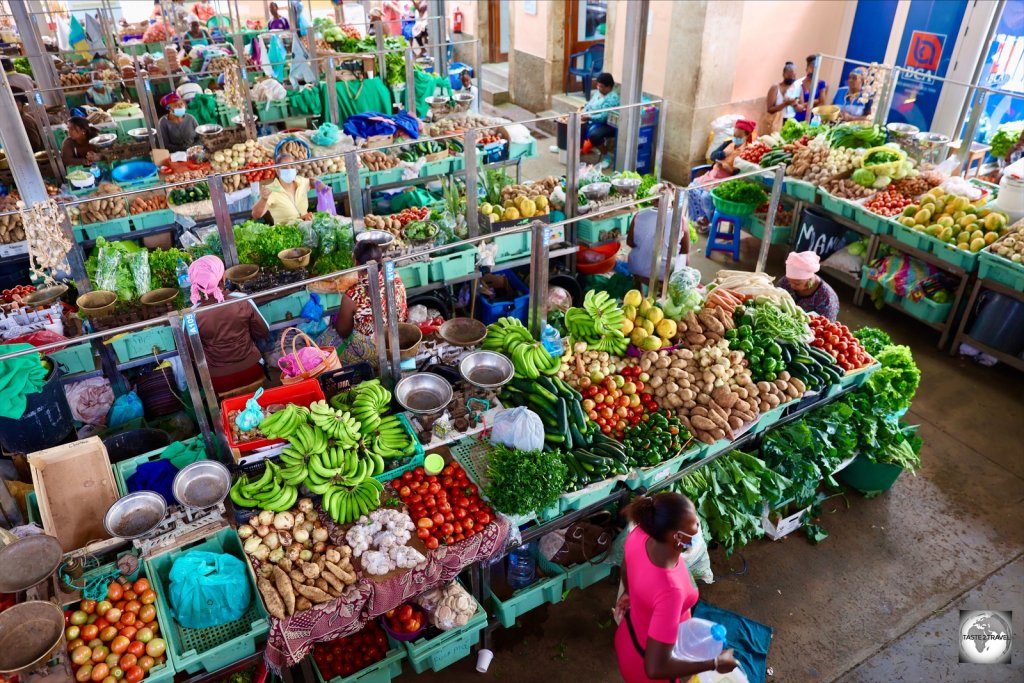 The Sucupira market in Praia offers an abundance of locally grown produce.