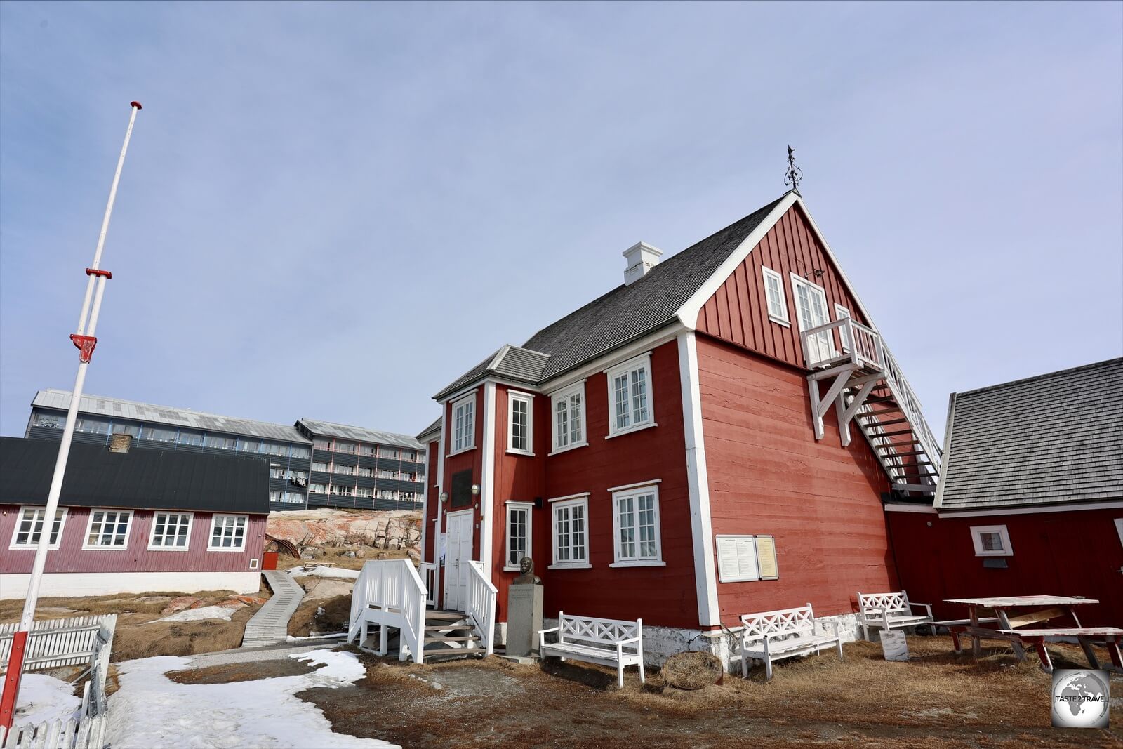The Knud Rasmussen Museum contains displays which tell of the life of Knud Rasmussen, local explorer and anthropologist.