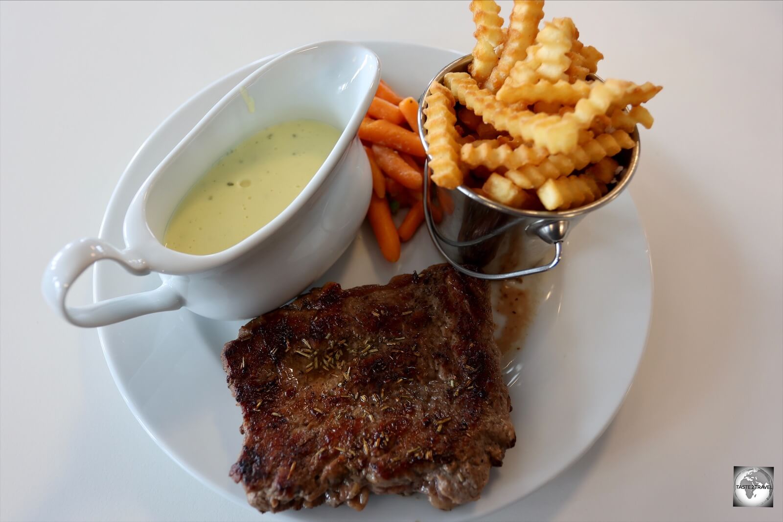 My steak dinner at the Best Western Hotel Ilulissat restaurant.