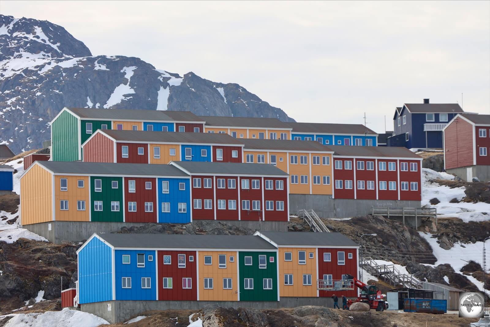 Modern houses in Sisimiut.