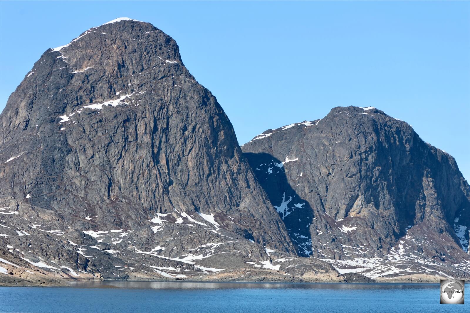 A view of the Greenland coast near Sisimiut.