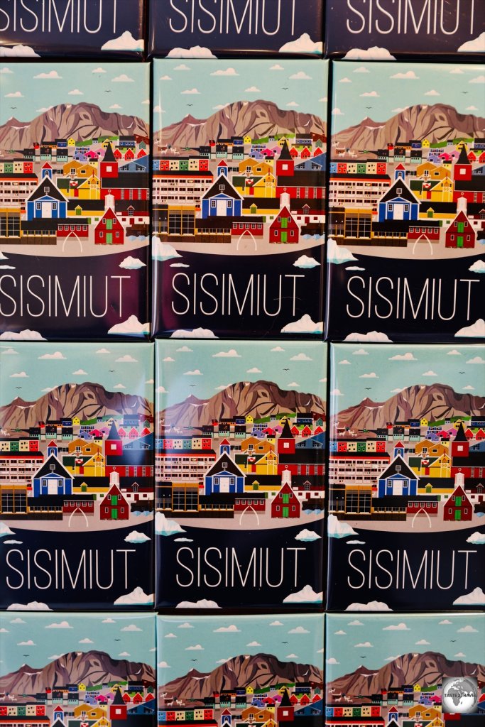 Fridge magnet souvenirs of Sisimiut.