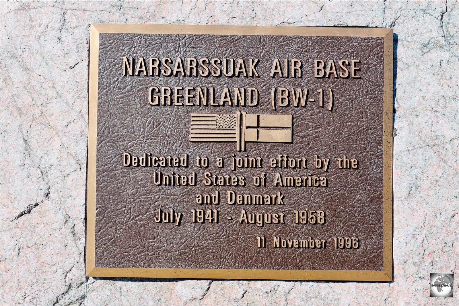 Memorial at the Narsarsuaq Museum.