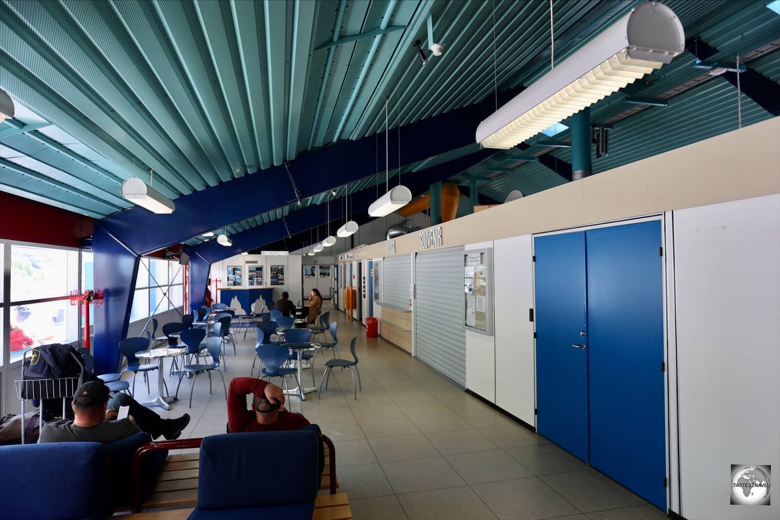 The interior of Narsarsuaq Airport.