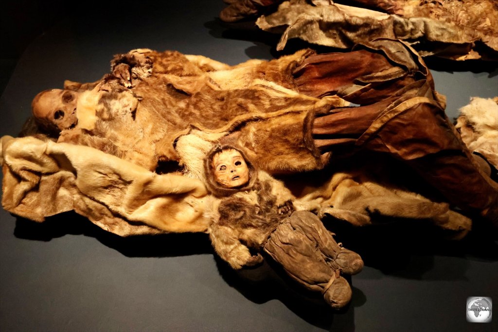 Found in a cave in 1972, these perfectly preserved mummies include a 6-month-old child.