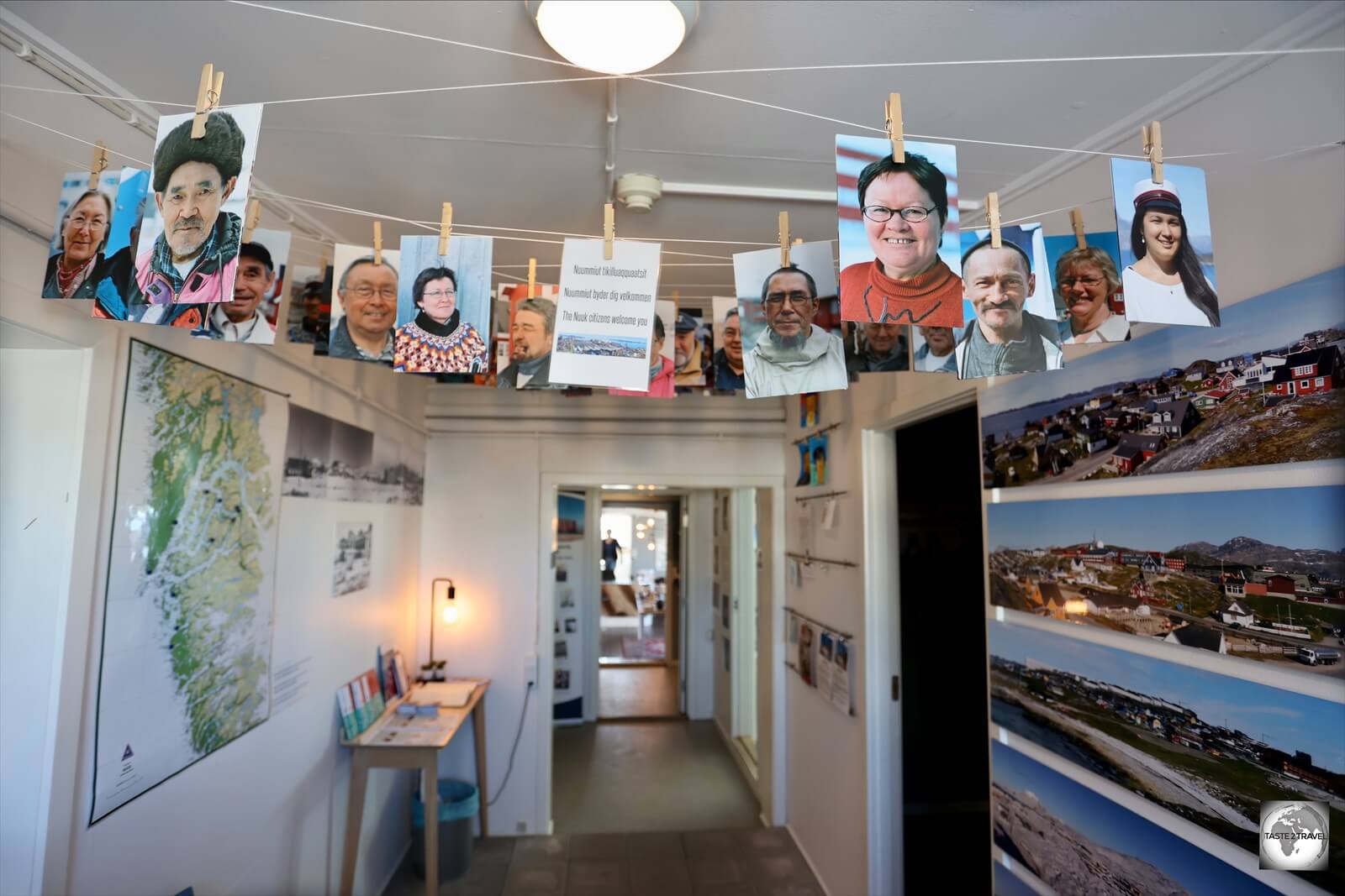 An art exhibition, showcasing Greenlanders, at the Nuuk Local Museum.