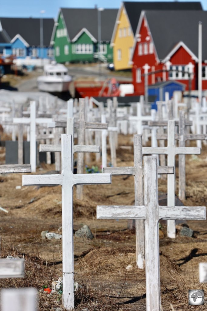 A cemetery in downtown Nuuk.