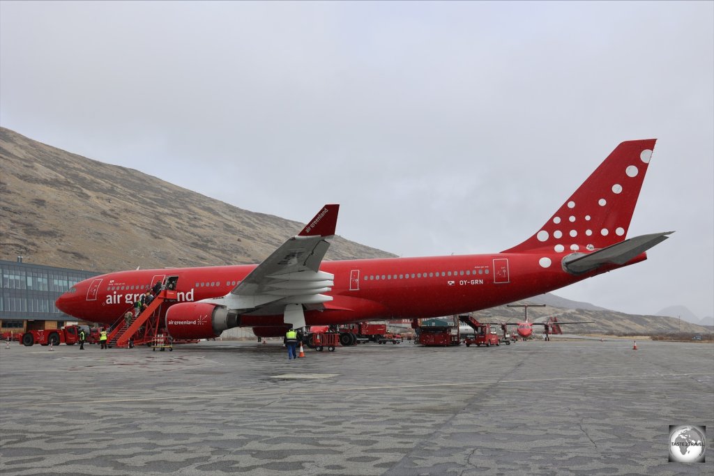Air Greenland operate one Airbus A330 which provides daily connections between Copenhagen airport and Kangerlussuaq Airport.