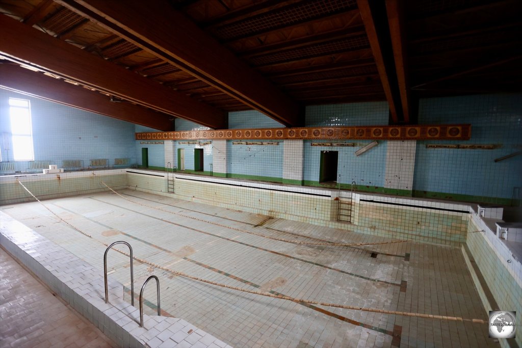 Swimming hall in Pyramiden.