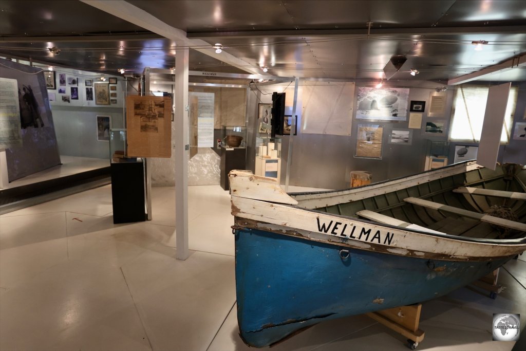 Displays inside the North Pole Expedition museum.