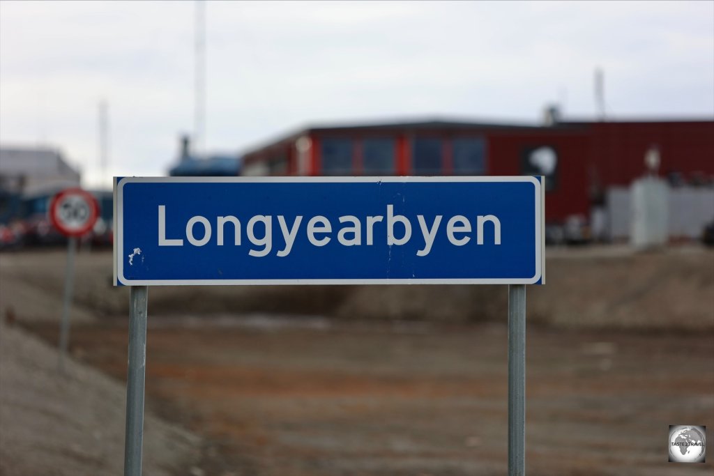 Longyearbyen Town sign.