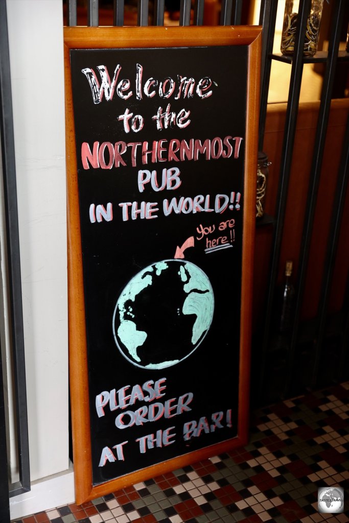 Barentz Gastro pub at the Radisson BLU Polar hotel - the world's northernmost pub.
