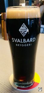 A very quaffable Stout beer, with 16% glacier water, from Svalbard brewery.