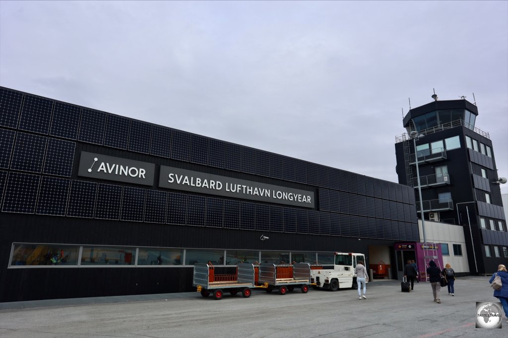 The terminal at Svalbard airport.