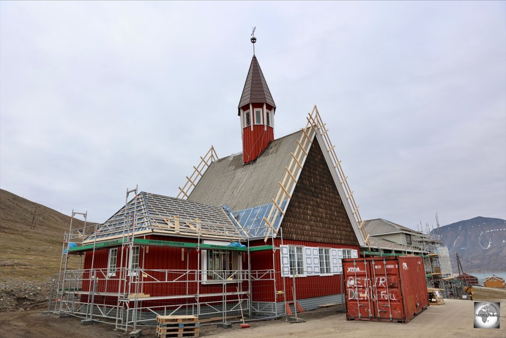 Svalbard church was undergoing renovation at the time of my visit.