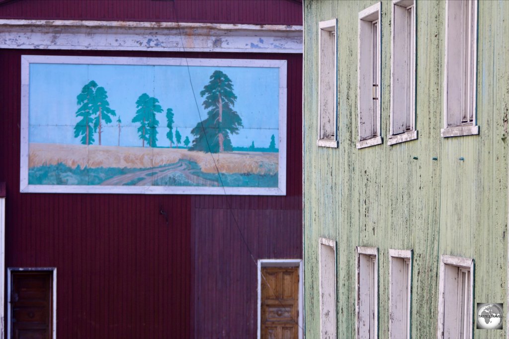 Buildings in Barentsburg.