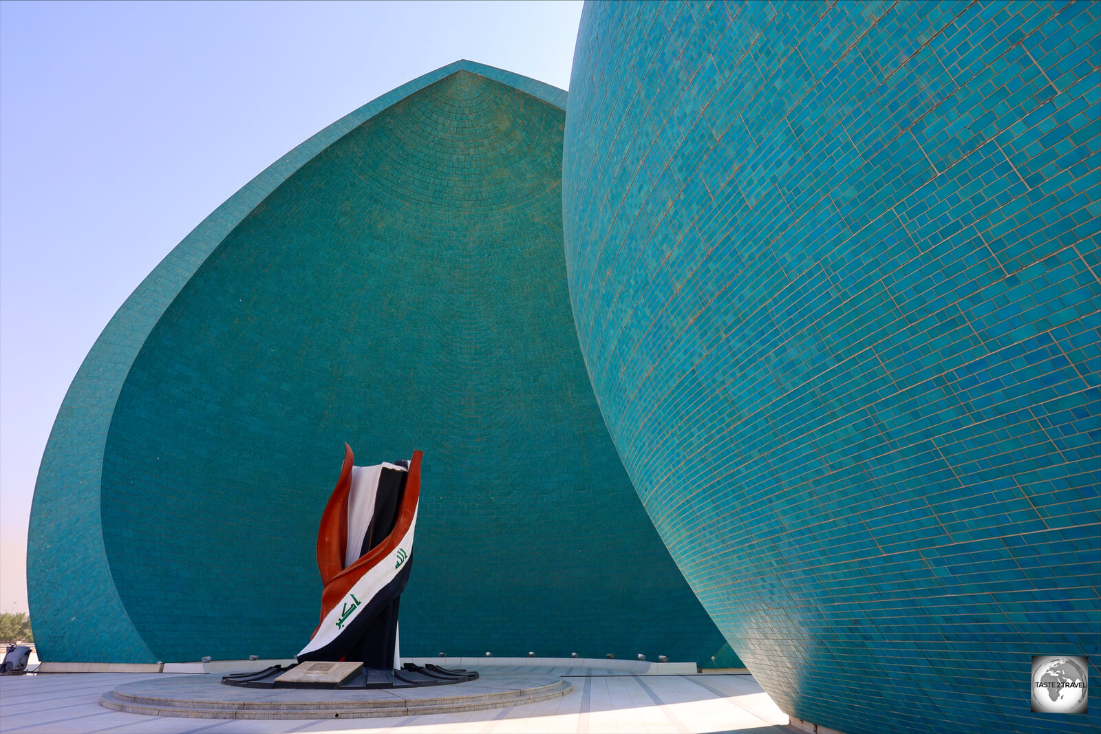 Once named one of the most beautiful monuments in the Middle East, Martyrs Monument features a 40-m tall split turquoise dome.