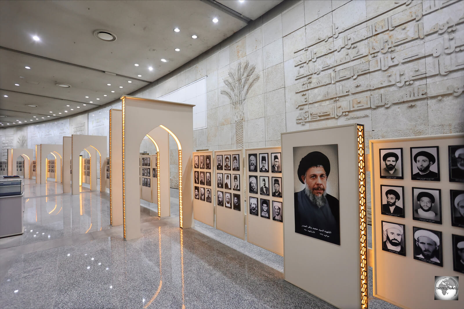 The underground museum complex at Martyr's Monument.