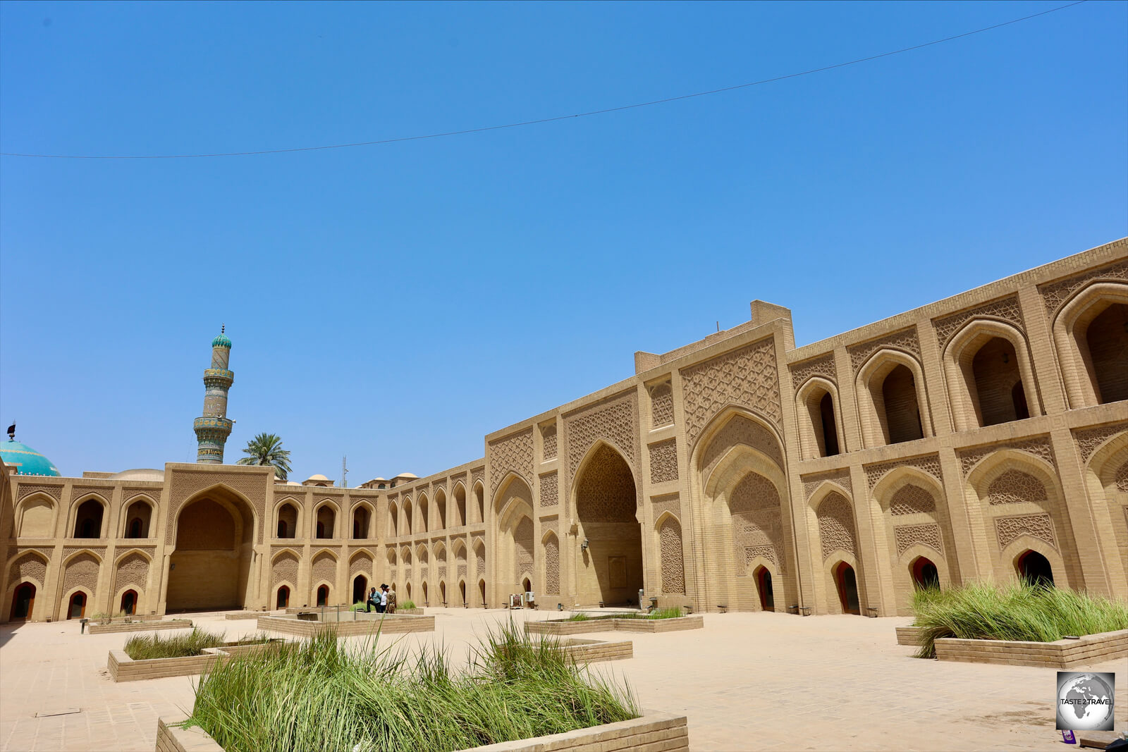 The courtyard of the 13th-century Mustansiriya Madrasah in central Baghdad.