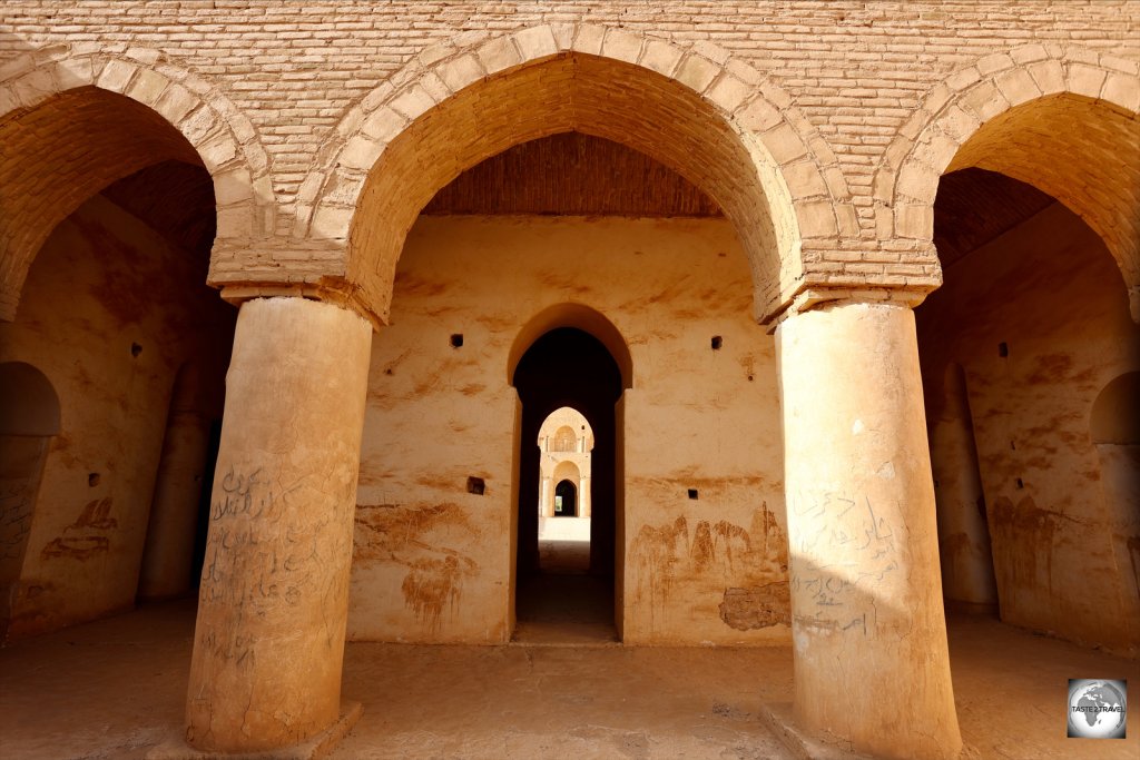 A view from the inner courtyard of Al-Ukhaidir Fortress.