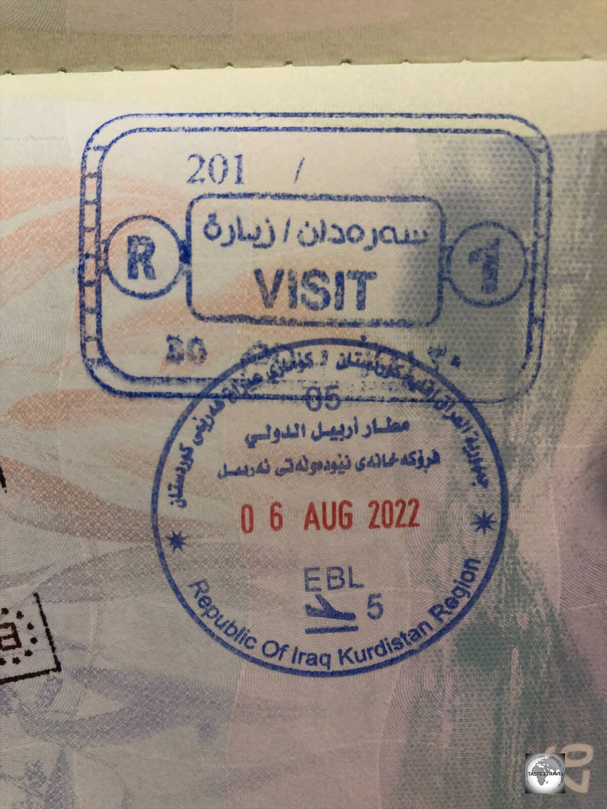 My Iraqi Kurdistan visa-on-arrival.