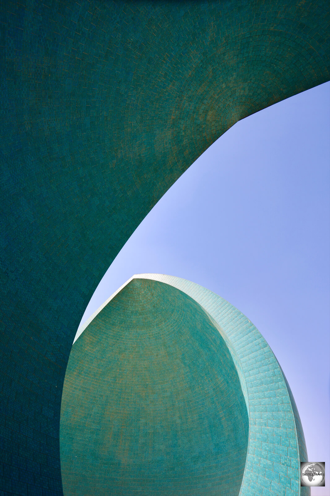 A view of the domes - which represent life and death at Martyr's Monument.