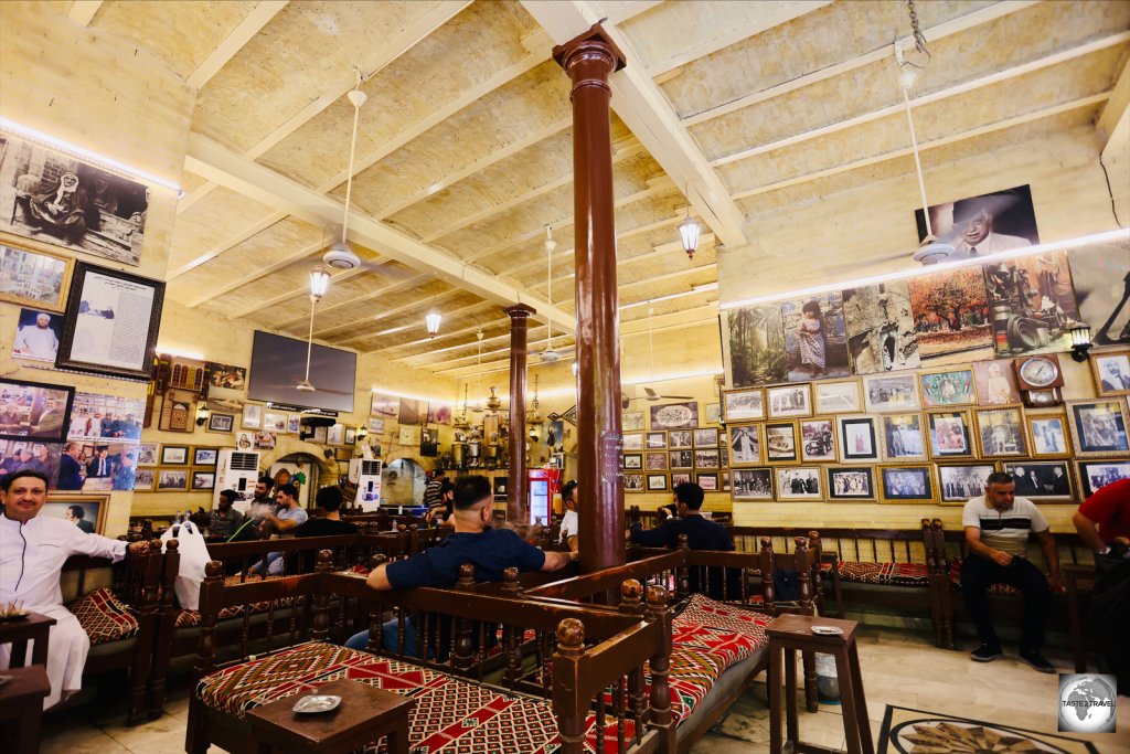 The popular Shabandar cáfe in Baghdad old town was once devastated by a car bomb.