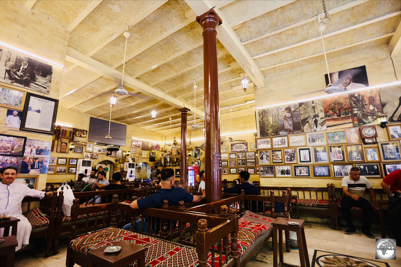 The popular Shabandar café, in Baghdad old town, was once devastated by a car bomb.