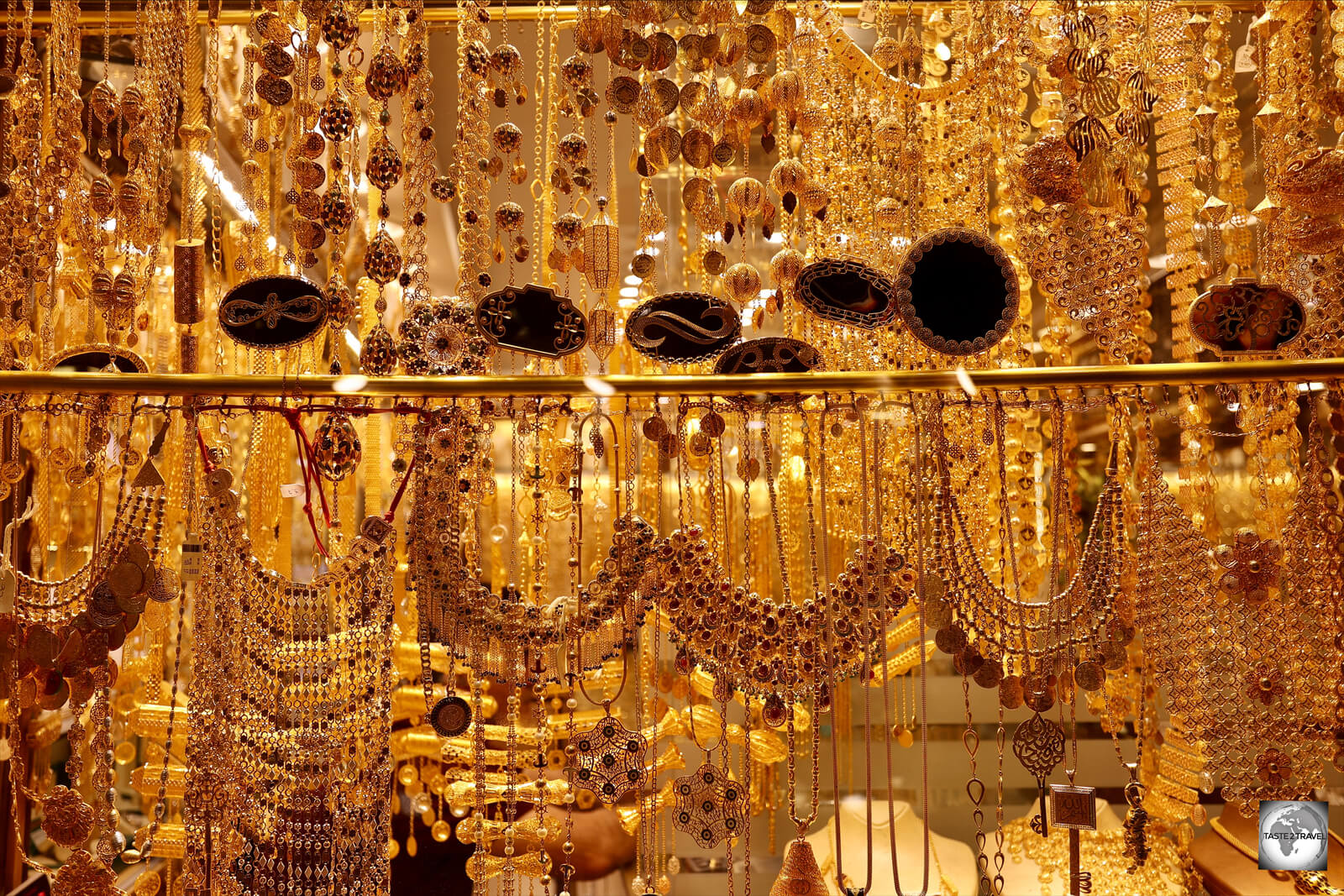 One section of Erbil souk is home to many gold shops.