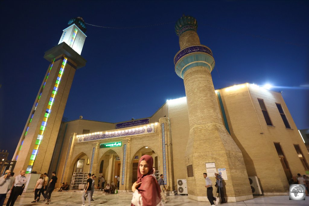 The Grand Mosque of Sulaimaniyah during the magical blue hour.