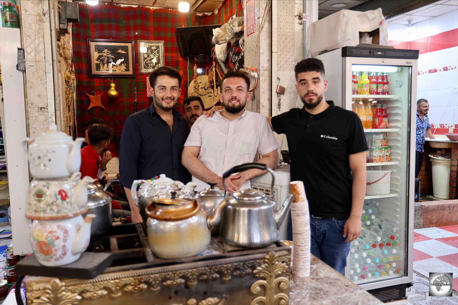 Tea sellers at Sulaimaniyah souk.