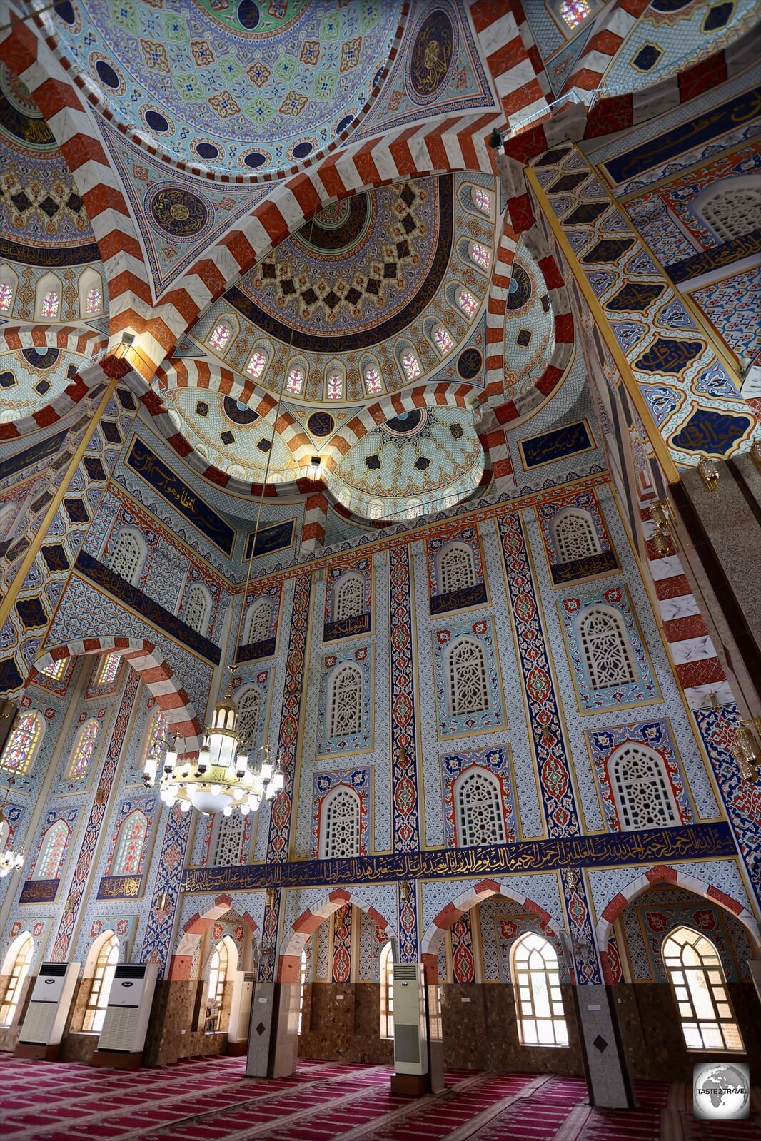 When I visited, the mosque was closed but the caretaker opened it so I could take some photos.