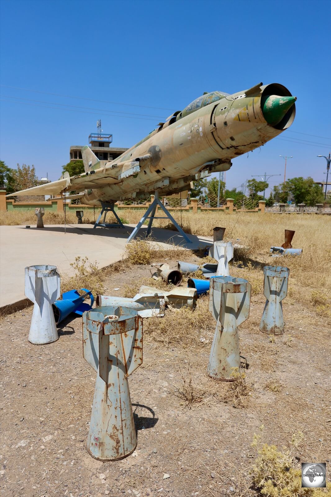 The original fighter jet, which dropped the chemical weapons on Halabja, is one of the displays at the museum.