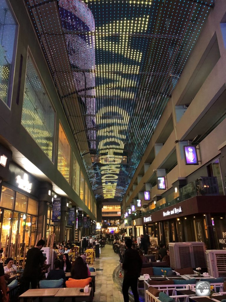 The covered, and air-conditioned, Restaurant Street inside Baghdad Mall is a popular evening dining venue.