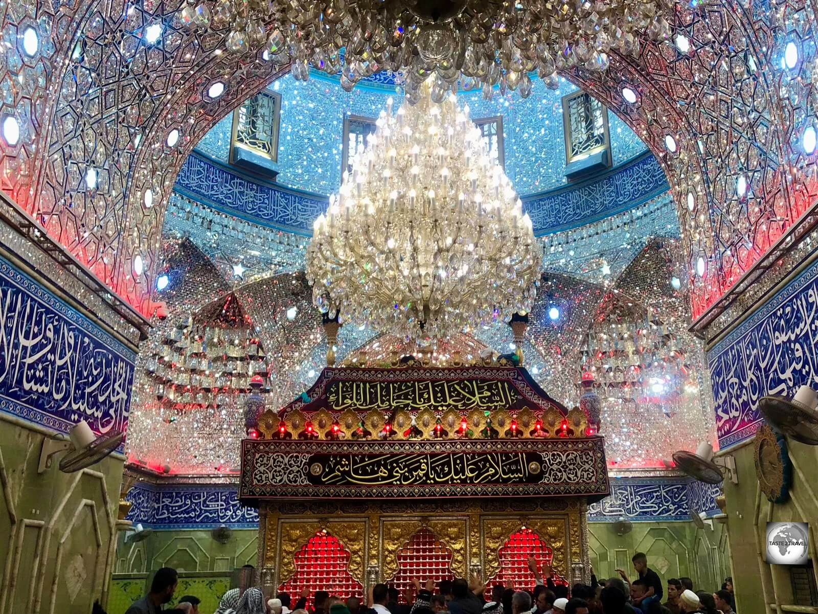 Dazzling in its beauty, the mausoleum of Abbas ibn Ali is the centrepiece of the Al-Abbas Shrine in Karbala.