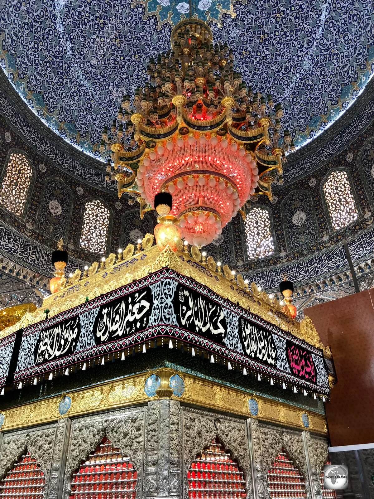 A view of the main dome, and shrine, at the Al-Askari Shrine in Samarra.