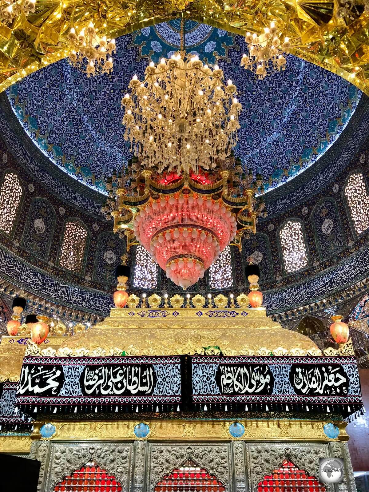 An incredible sight, the lavish shrine inside the Al-Askari Shrine in Samarra.