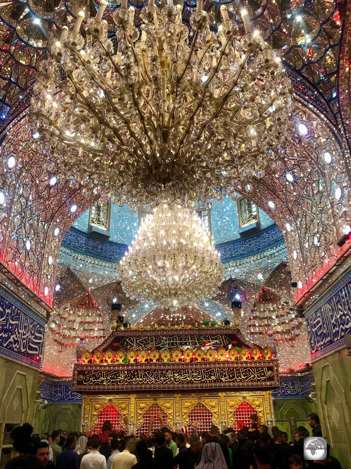 Entering the inner-sanctuary at the al-Abbas shrine in Karbala.