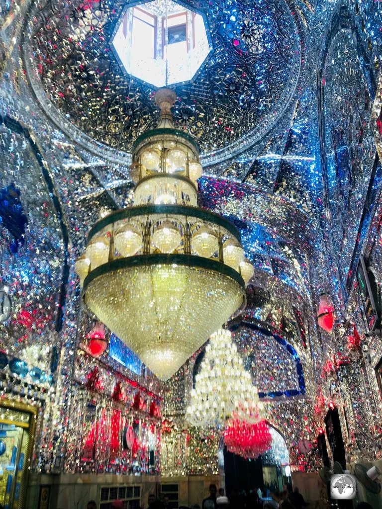 Interior view of the Imam Ali Shrine in Najaf - a spectacular sight.