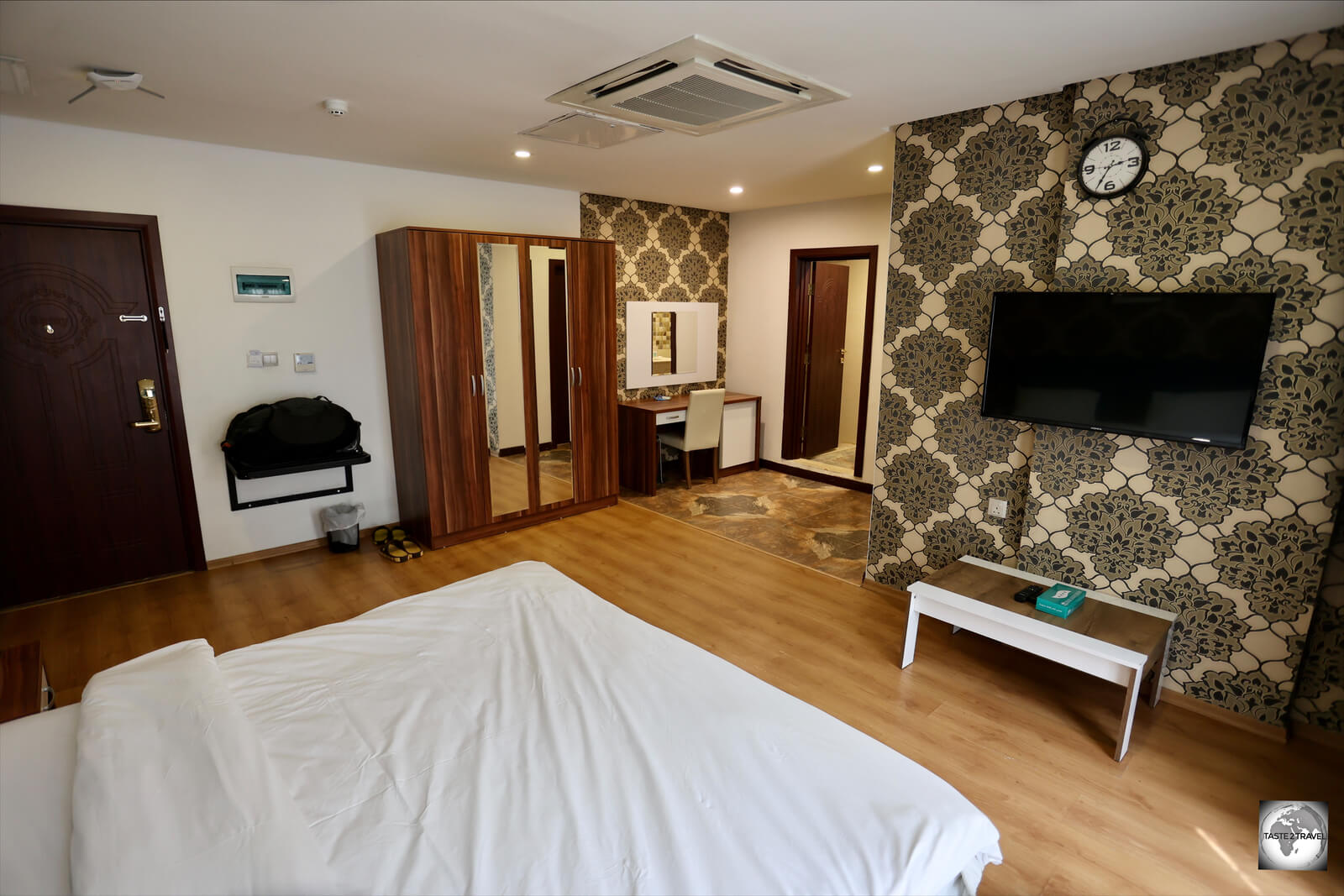 My room at the Khan Saray Hotel in Sulaimaniyah.