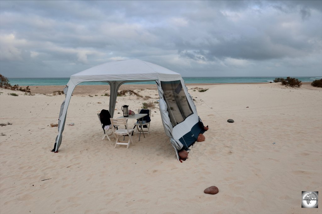 Located on the south coast, Amek beach served as our campsite for one night.