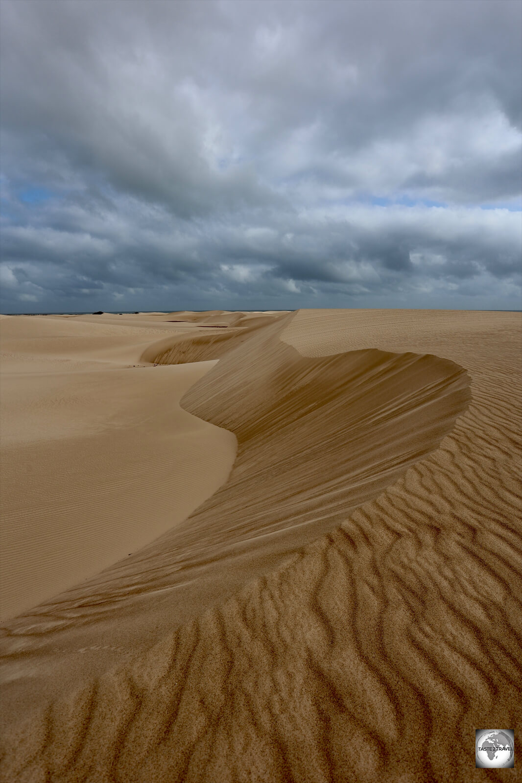 Incredible sand designs and stormy skies at the Hayf and Zahek sand dunes.