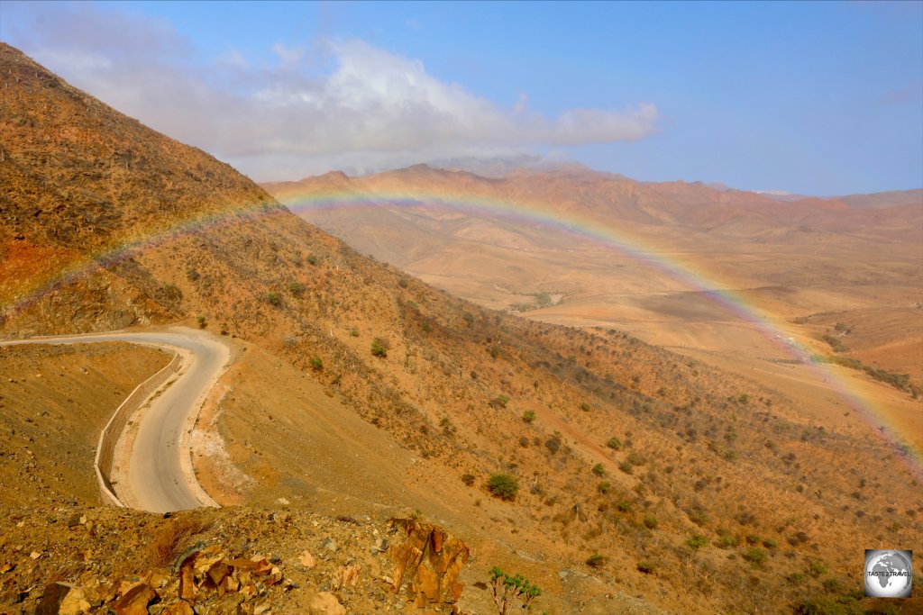 A rainbow over Socotra.