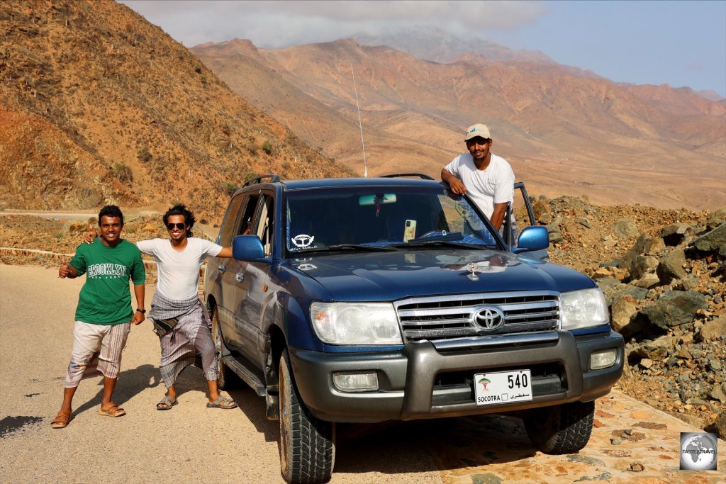 Touring Socotra with Socotra Eco-Tours.