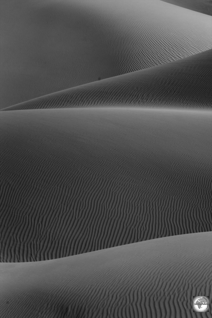 The sand dunes of Arher beach, Socotra.