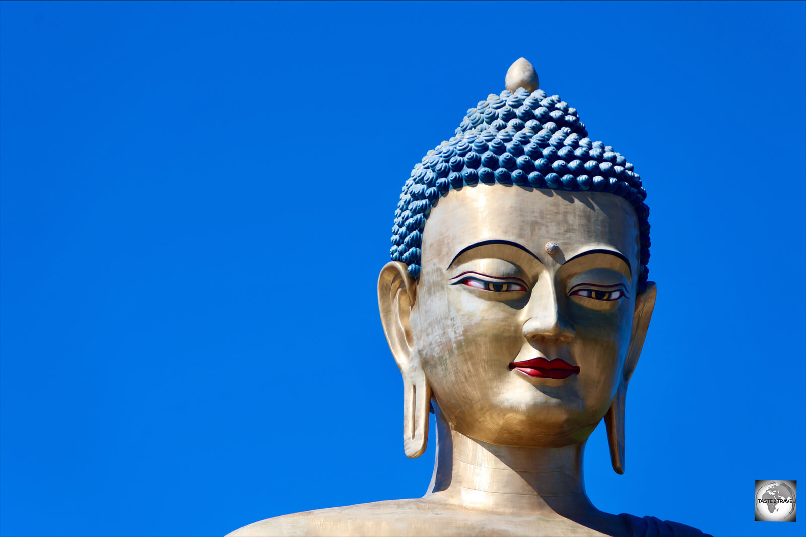 An image of serenity, the Buddha Dordenma is located on a mountain slope, overlooking the capital, Thimphu.