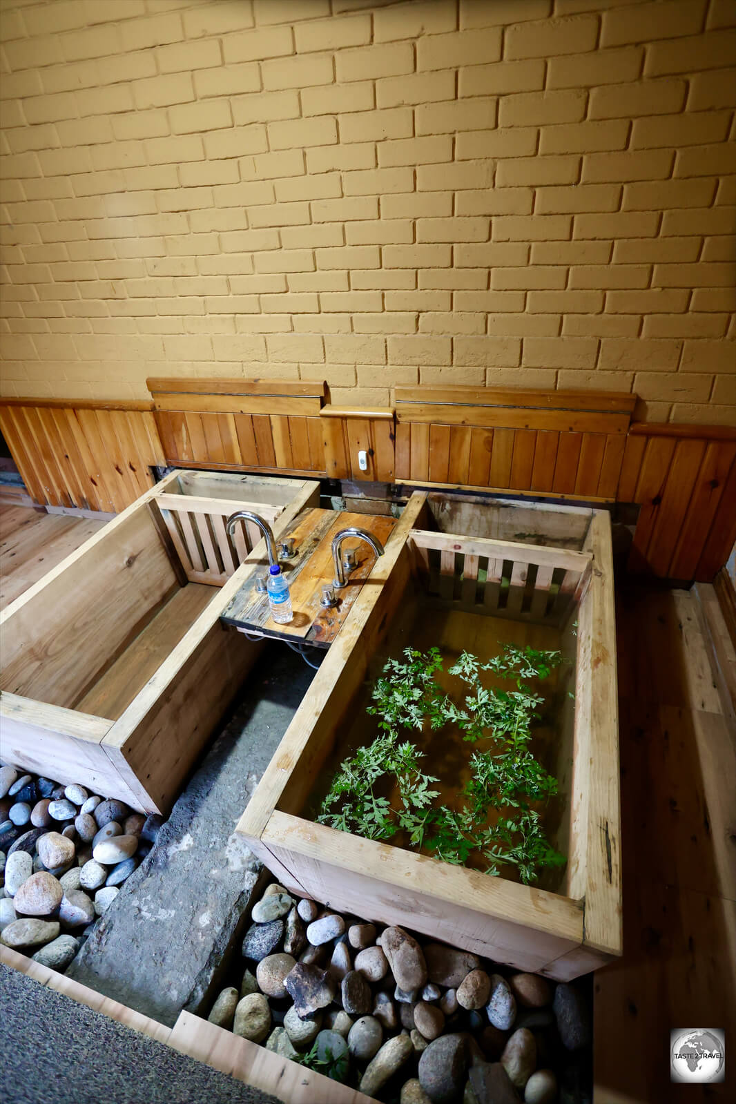 My hot stone bath, which was scalding hot.