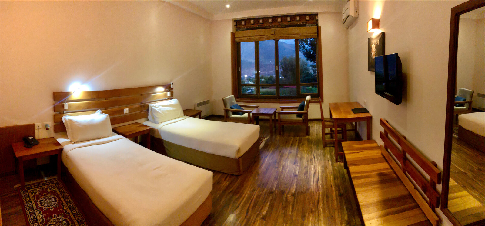 My room at the Drubchhu Resort in Lobesa.